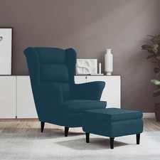 vidaXL Ohrensessel mit Hocker