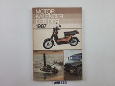 Motorkalender 1987 DDR Militärverlag NVA Simson Motorrad Auto Vintage #25B323