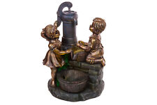 Zimmerbrunnen mit LED Leuchten, 74cm  Springbrunnen  Krüge Brunnen 16 Kinder 