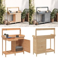 Pflanztisch mit Schrank Holz