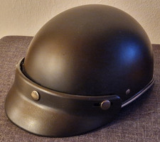 XELLOM Retro Brain-Cap Halbschalenhelm - Schwarz