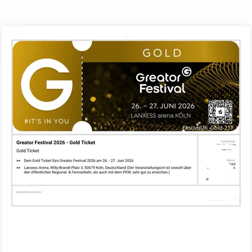 Greator festival gold - **,