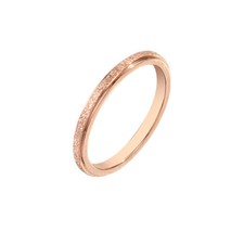 Schmaler Ring 2 mm DIAMANTIERT