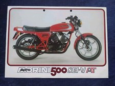 Moto Morini 500 Sei-V Prospekt Blatt gelocht