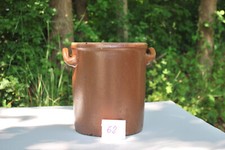 Antiker Pflanzentopf, Gartendeko, Steinguttopf, alter Tontopf, ca. 6 l, Nr. 62