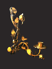 Florentiner Wandleuchter Metall golden anmutig fein 27x13x19 einarmig alt edel