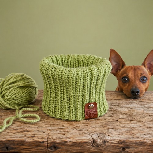 Handgestrickter hundeloop ku - hundeloop,