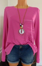 Pullover Sweatshirt pink Gr. 40/L Soquesto Länge 68 cm Weite 56 cm