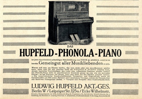 Das hupfeld phonola - das, mit