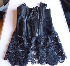 PU Leder Mieder Korsage