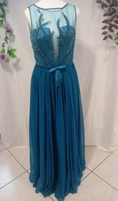 Abendkleid Lang Blau