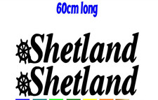 60 cm Shetland Boote Aufkleber