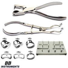 „9er Kofferdam Set – Ainsworth Lochzange, Rahmen & Rubber Dam Klammern Dental In