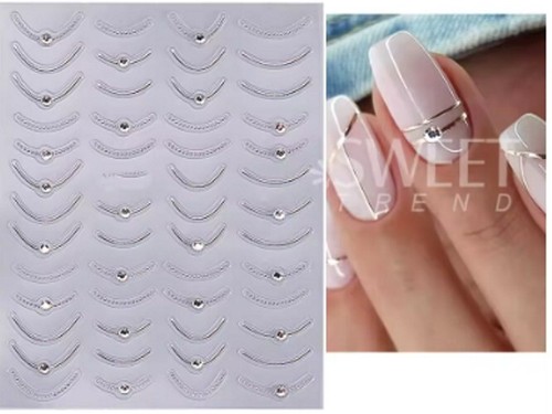 Nagel sticker nail streifen - 3d,