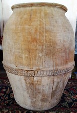 Antike Ton Blumen Bodenvase