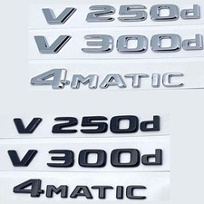 Für Mercedes-Benz V250d V300d 4MATIC Schriftzug Aufkleber Emblem Logo Badge NEW