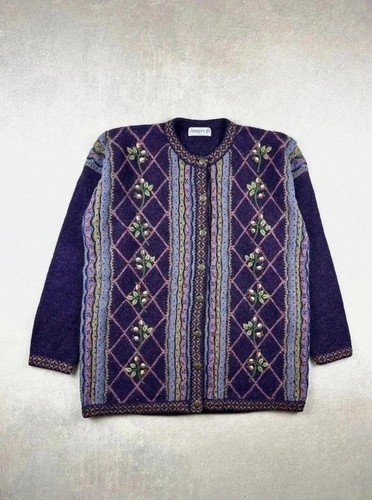 Strickjacke geblümt ethno - strickjacke,