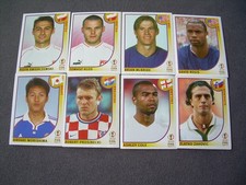 8 Panini Sticker WM 2002 FIFA Korea Japan Konvolut blaue Rückseite