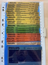 PHILIPS ORIGINAL Mikrofilme Videorecorder Fernseher Service Katalog RARITÄT