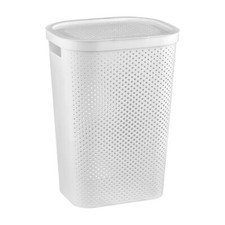 Wäschetruhe Wäschekorb Curver Wäschetonne Wäschesammler Wäschebehälter Weiss 60L