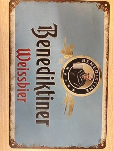Blechschild benediktiner - blechschild,