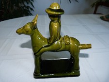 Keramik Figur Querfurter Esel grün