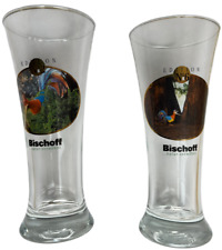 Bischoff Bier Glas Sammelglas Edition No 2 No 6 Sammlung Retro