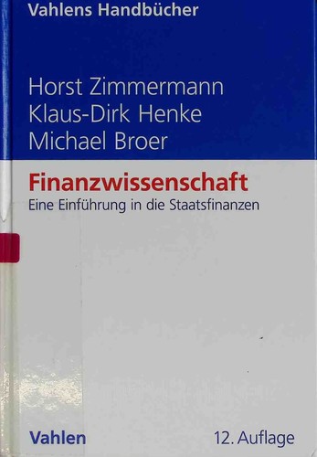 Finanzwissenschaft eine - finanzwissenschaft,