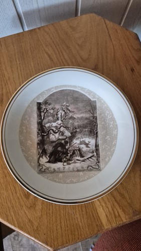 Wandteller mit jagdmotiv - mit,