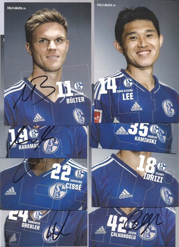 Autogramme schalke 04 - autogramme, fc