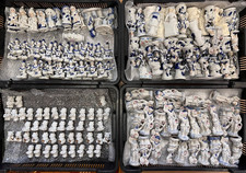 20 Porzellan Figuren Dekoration China Restposten Sonderposten Blau