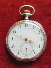 Antike Zenith Taschenuhr 800 Silber Ankerhemmung mit Feinregulierung!  ca. 1900