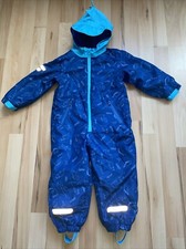 impidimpi Regenoverall Gr.86/92 Blau Regenanzug Overall gefüttert Dino 🦕 TOP