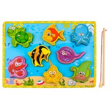 Angelspiel Holz Fische Magnet