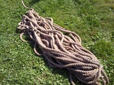 Hanfseil Hanf Tau Seil 30mm ca. 55m Tauwerk Handlauf Juteseil Leine Natur Deko