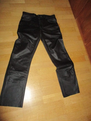 Lederjeans herren schwarz - lederjeans,