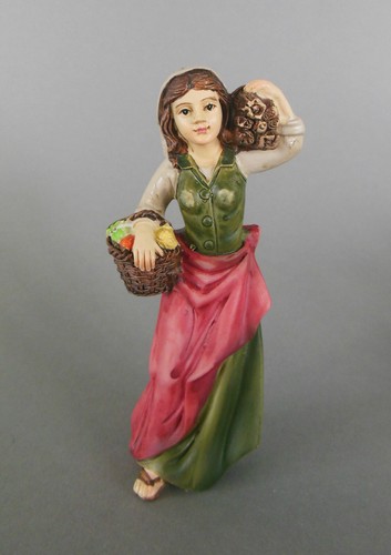 Hirtin frau mit holzbündel - frau,