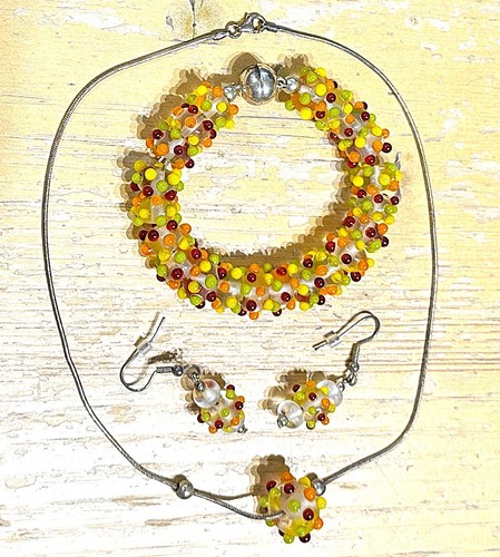 Glass jewellery lauscha silver - jewellery,