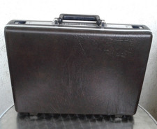 Samsonite Aktenkoffer Hartschale Kunststoff Braun Robust Stoß Fest Gebraucht
