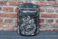 Nostalgie Briefkasten Postkasten Antikstil Metall Zink Landhausstil Türdeko