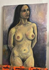 ausdrucksstarker handgemalter Akt Gemälde Frauenakt