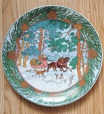 Heinrich - Villeroy & Boch Sammelteller "Im Winterwald" Durchmesser 25 cm.
