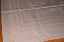 Alte Damast Tischdecke