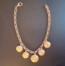 Kette mit Medaillons Messing