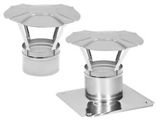 Regenhaube Schornsteinabdeckung Edelstahl Ø 100-200 mm Kaminhaube Kaminabdeckung