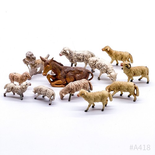 Konvolut antike krippenfiguren - konvolut,