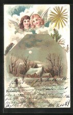 Präge-AK Winterliche