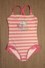 Kinder  Badeanzug  Schwimmanzug Gr. 122/128       Delfin