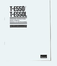 Original SANSUI T-E550 / T-E550L Tuner Owner's Manual / Bedienungsanleitung !!!