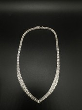 Halskette 925 Sterling SILBER Kette Struktur Elegant Modern Fantasiemuster